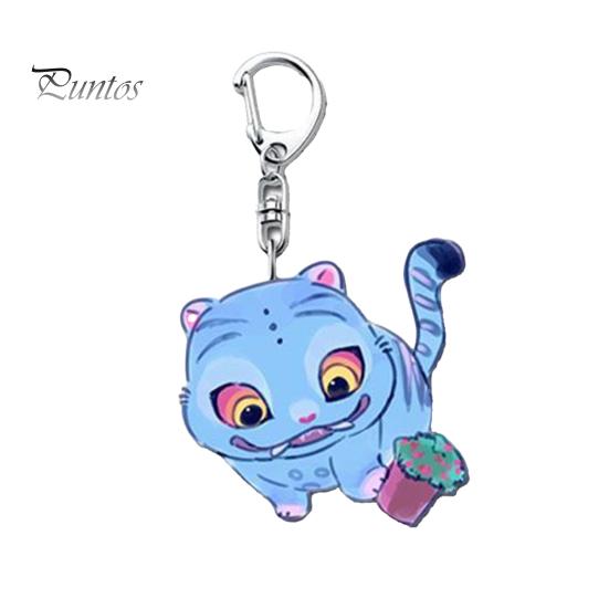 Long-lasting Tiger Charm Korean Pop Anime Keychain Cute Acrylic Pendant Mobile Phone Key Ring Bag Backpack Gift for Fans Colorful