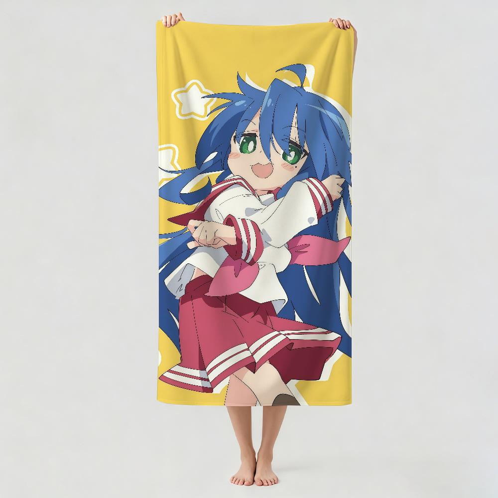 Cute anime L-Lucky Star Towel Drying Bath Towel Applicable To Light Swimming Camping Yoga Beach Out