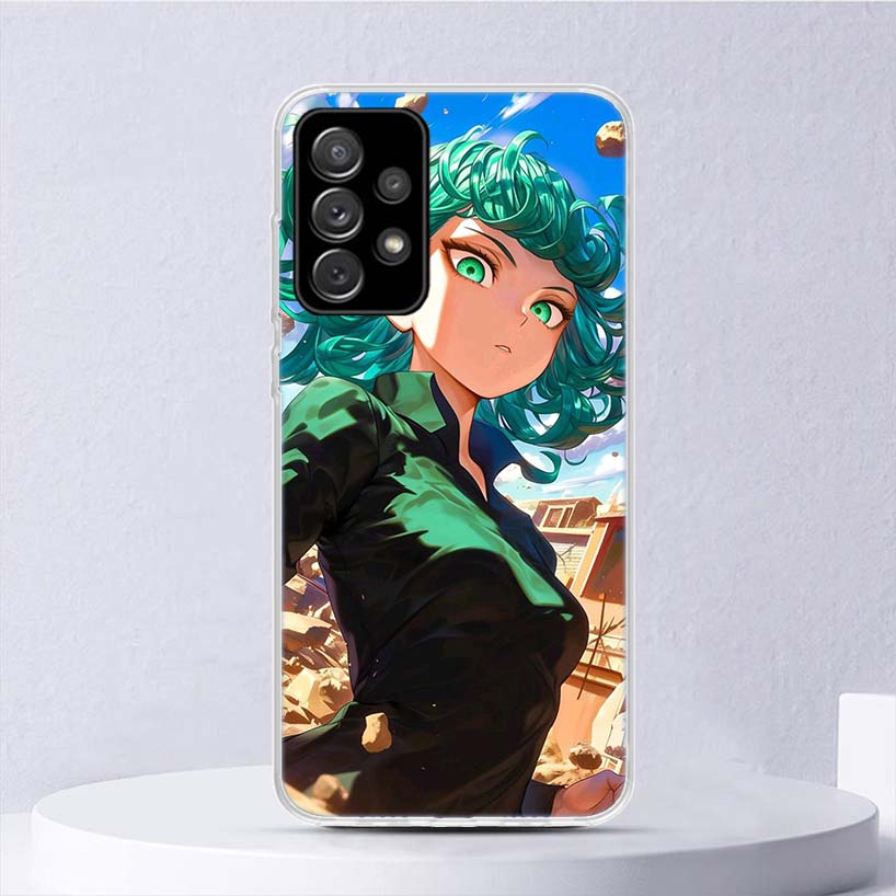 One P-Punch-Man Tatsumaki Soft Case For Samsung Galaxy A52 A42 A32 A22 A12 A02S Phone Cover A50 A51 A70 A71 A41 A31 A21S A40 A30