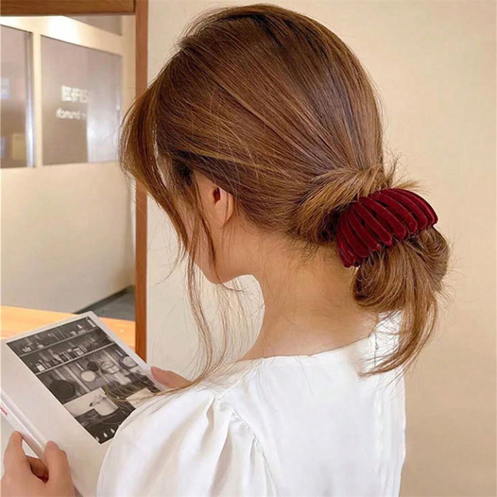 1pc Fashion Creative Ponytail Hair Rings Clips Hair Clips Women Bird Nest Shaped Hair Hairpin Simple Tool Styling Accessories