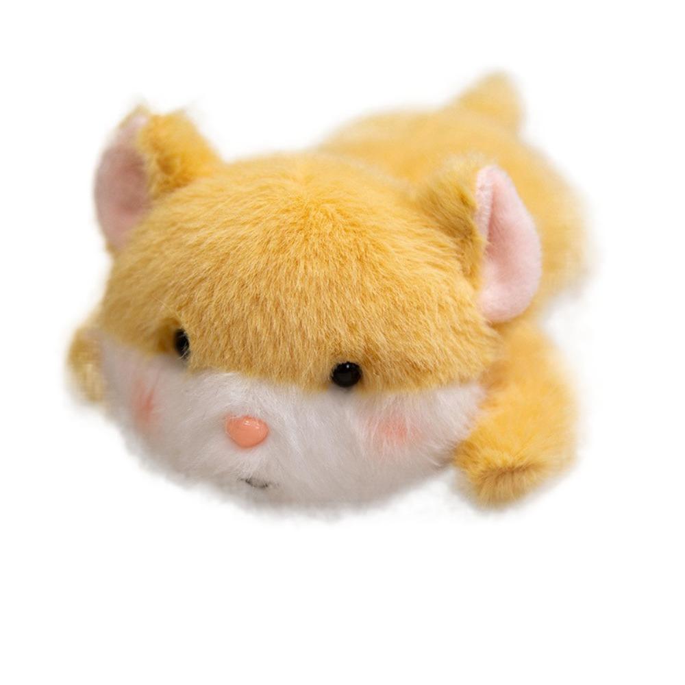 

Soft Cartoon Animal Fridge Magnets 14cm Size Mini Stuffed Doll Friends Gift Yellow Dog