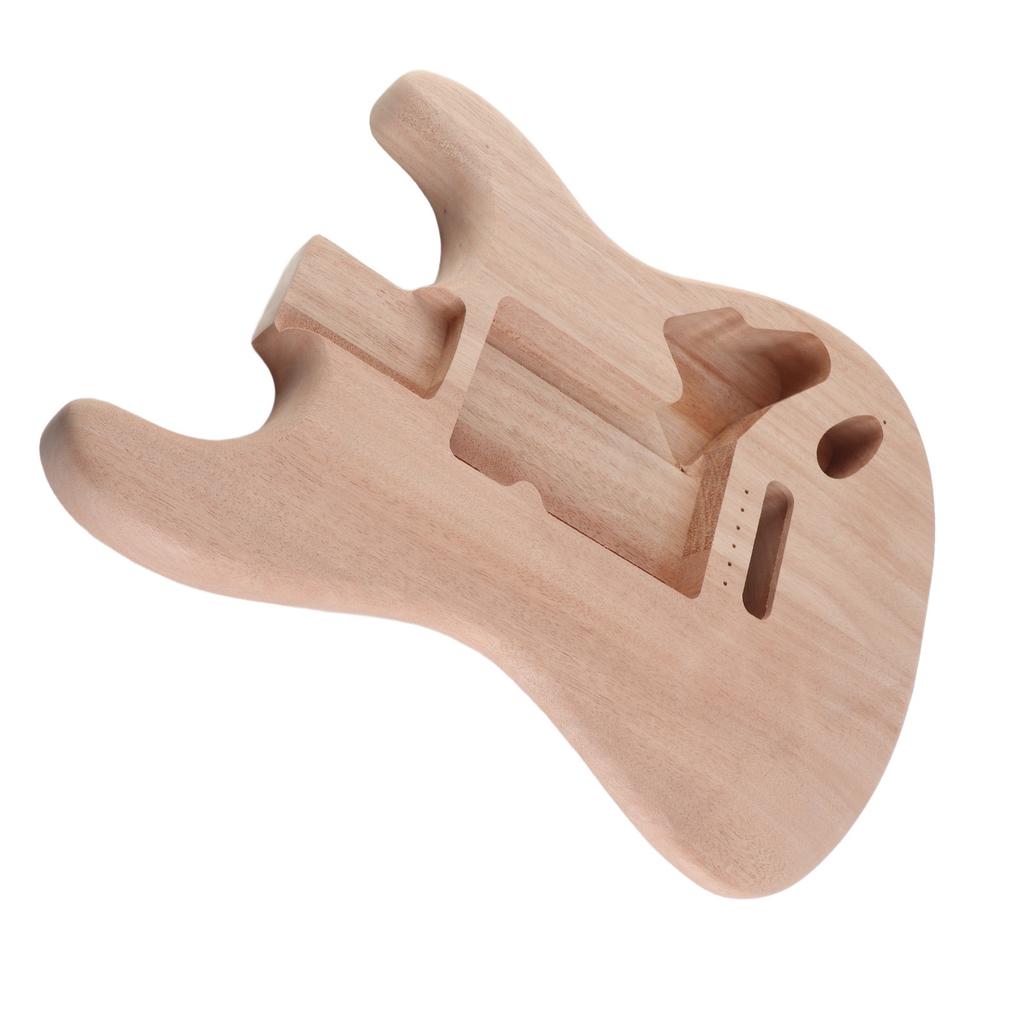 Unfinished Electric Guitar Barrel Mahogany DIY Professional Electric Guitar Body Replacement Blank GSB09