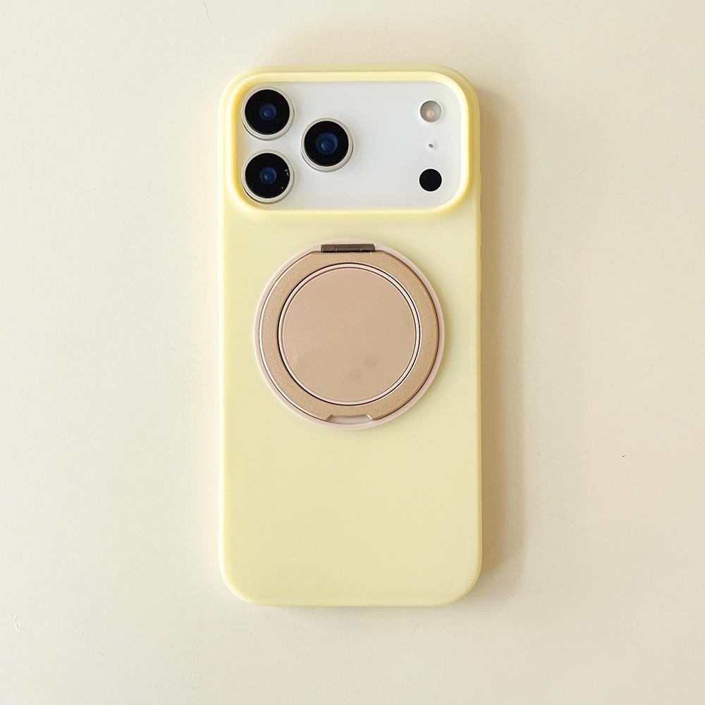 Macaron Color Jelly 360 Bracket Stand For Magsafe Phone Case for iPhone 17 16 15 14 13 Pro Max Air Shockproof Silicone Cover