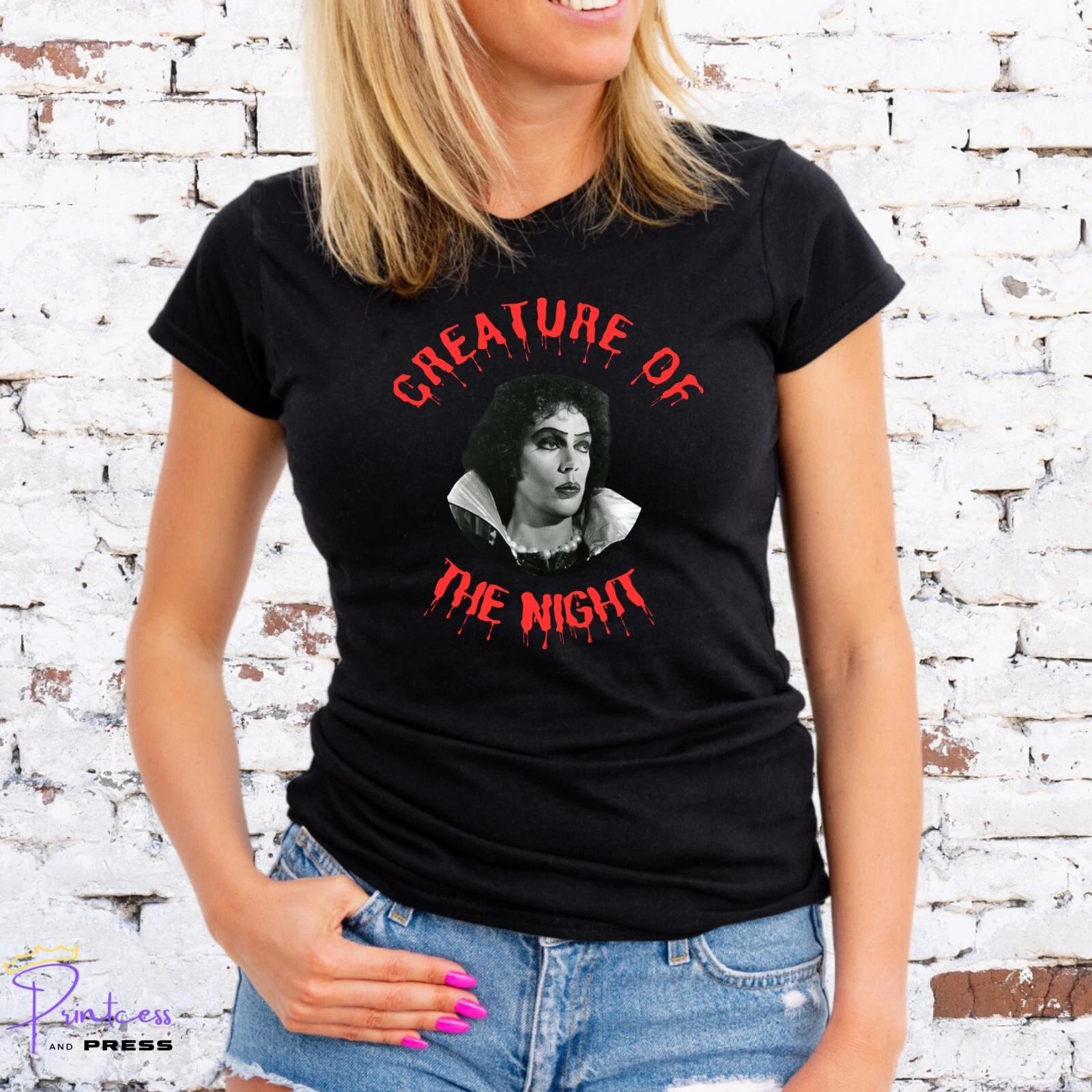 CREATURE OF THE NIGHT T-Shirt, ROCKY HORROR, HALLOWEEN, Unisex or Lady Fit L