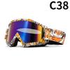 Motorcycle Goggles Water Transfer Off-road Outdoor Riding Sports Glasses Ski Goggles Windproof Glasses