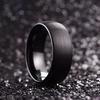 Black Matte Stainless Steel Men's Ring – Perfect Valentine's Day Gift