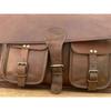 Vintage Laptop Messenger Briefcase Bag Satchel  Dark Brown Men's Leather