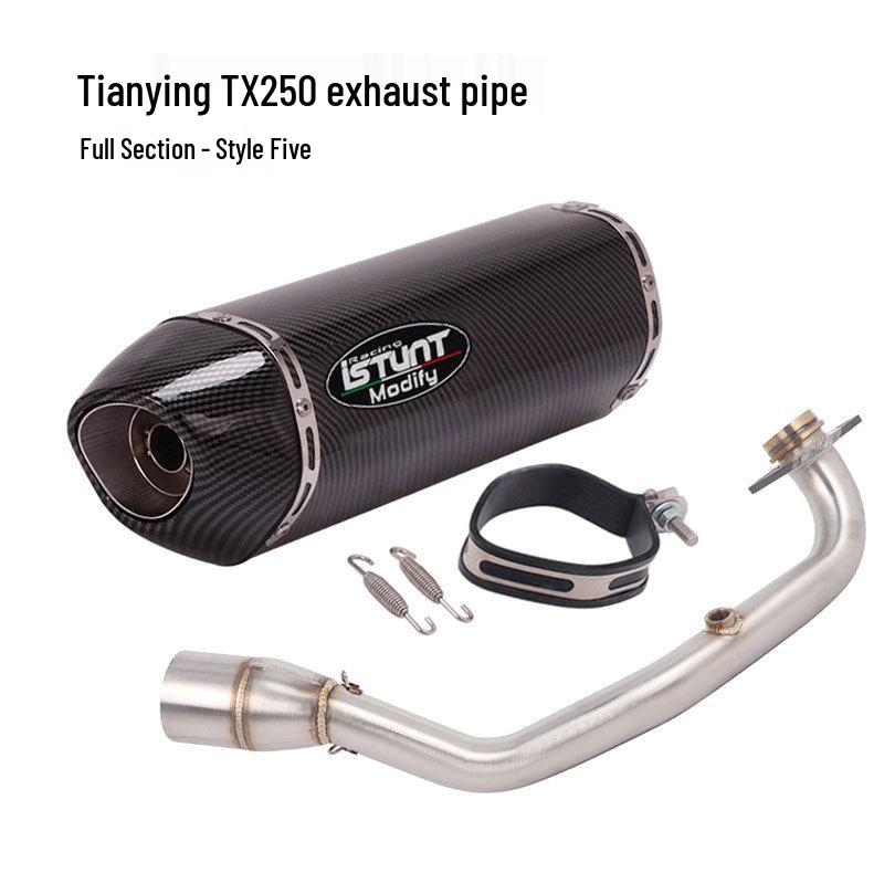 Skyhawk TX250 Exhaust Modification: Front & Full Section Muffler