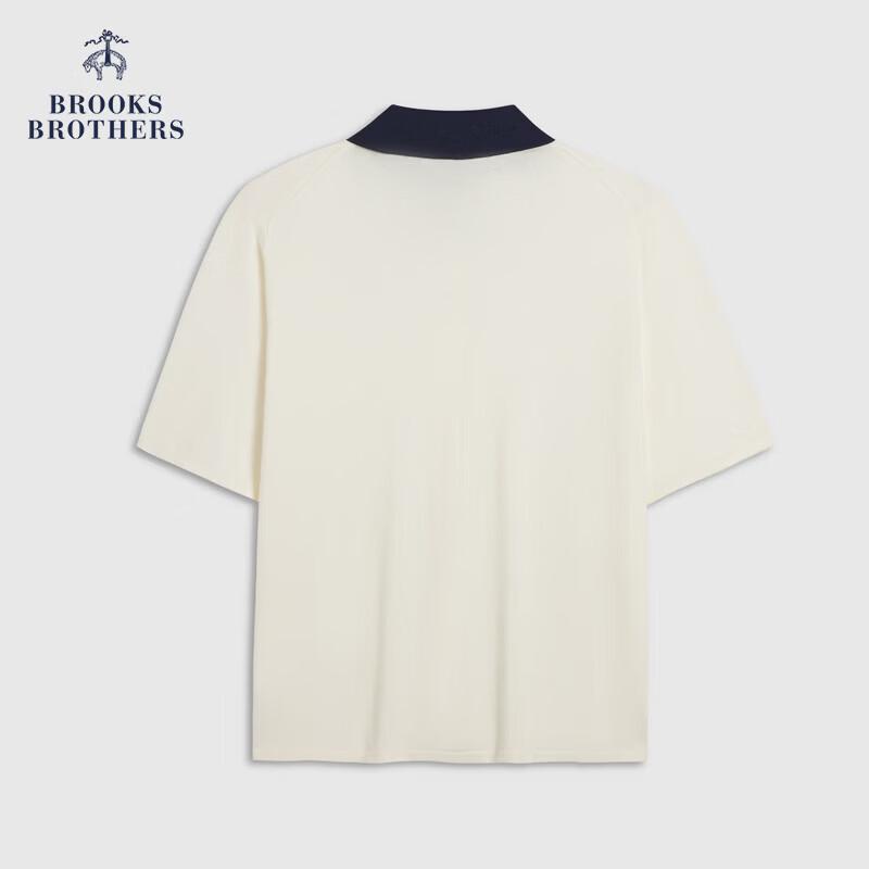 

Brooks Brothers Women s Contrast Collar Knit Short Sleeve Cardigan M