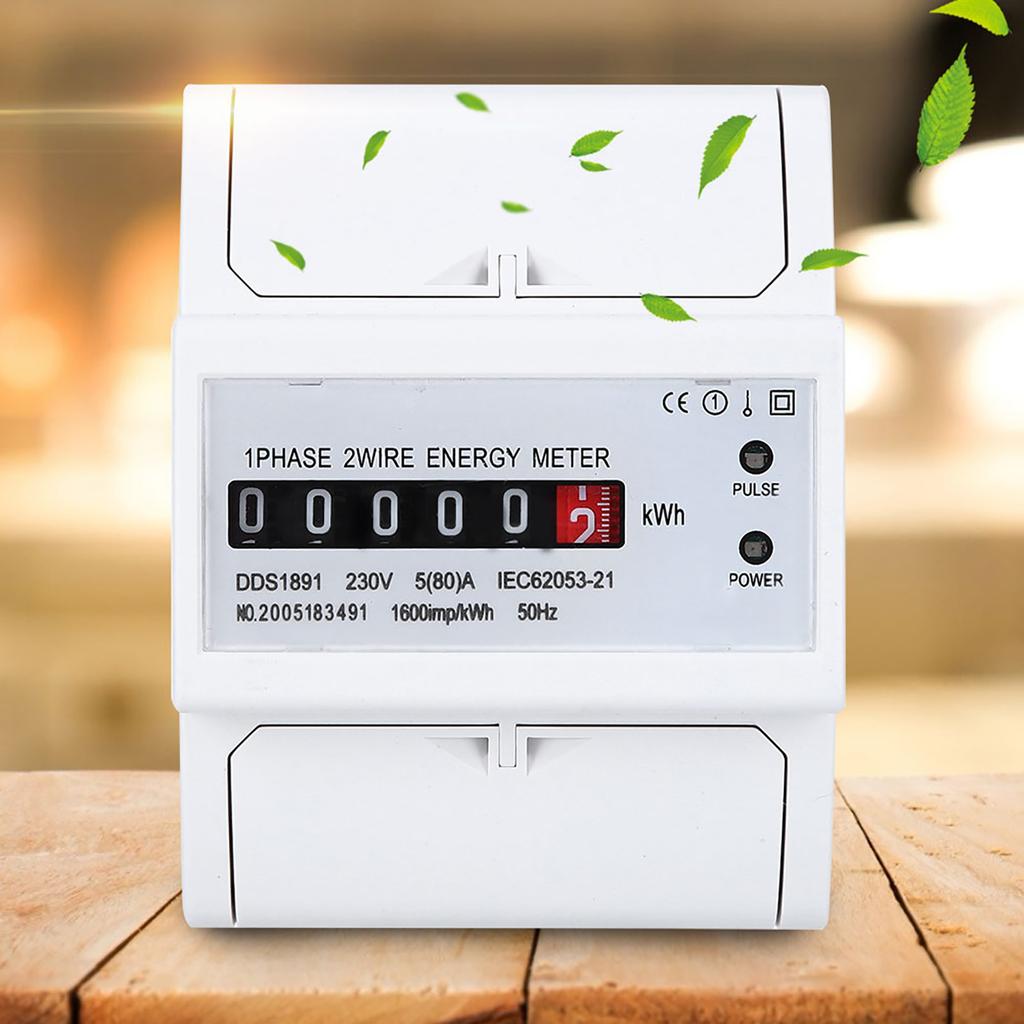 Energy Counter Meter DDS1891 Single Phase 4P Energy Counter Meter High Accuracy Electric Rail Energy Meter Rail Energy Meter