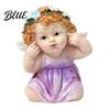 Flower Fairy Collectibles Garden Figurine Hand-Painted Resin Statue with Wings Indoor Outdoor Yard Waterproof Statues Lawn Decor Landscaping
