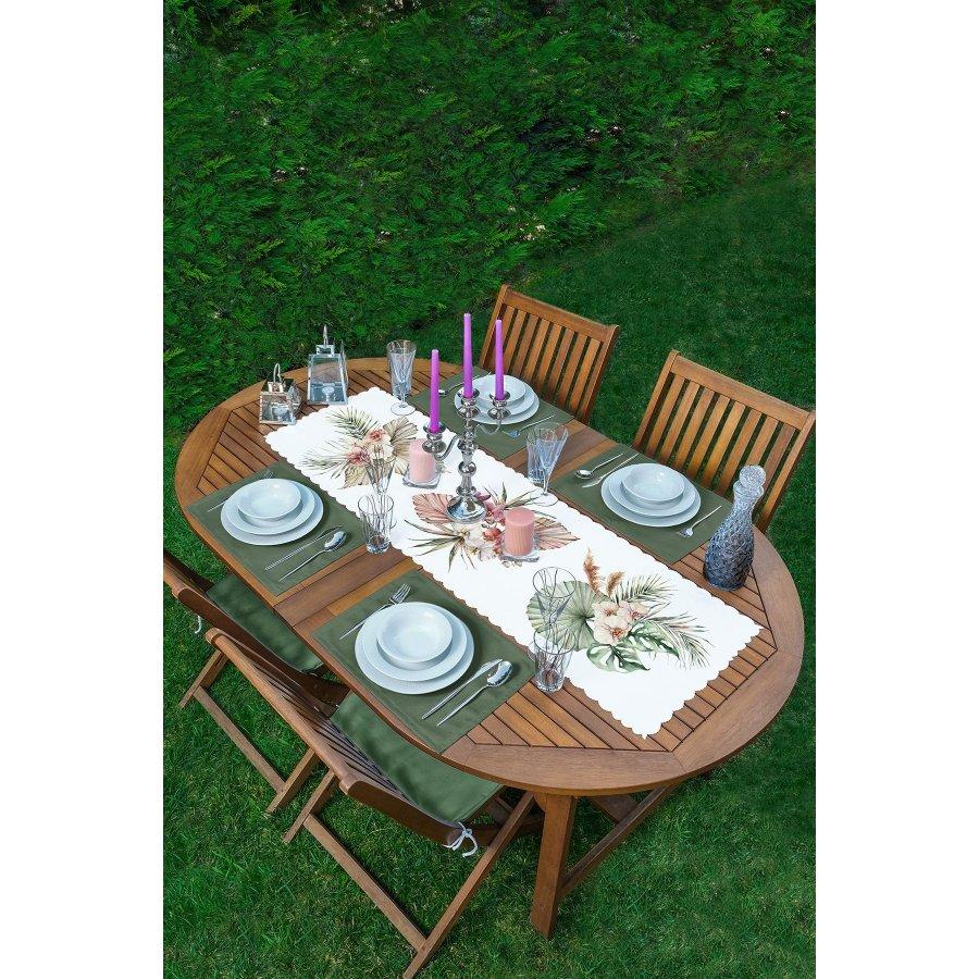 Runner and Placemat Set 5 Pieces / Placemat Table Mat Dining Table Mat Coaster