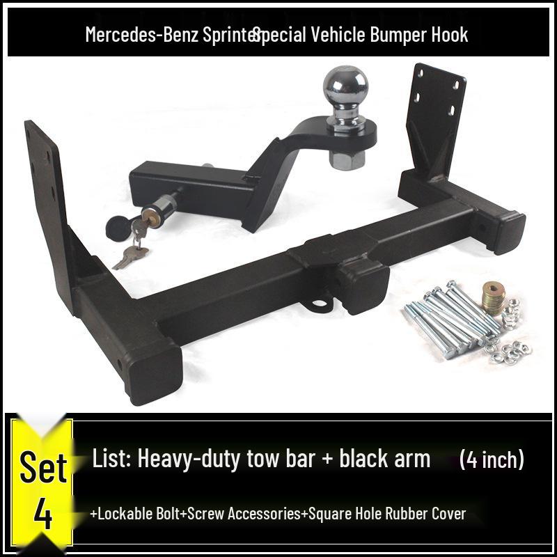 Compatible Mercedes-Benz Sprinter, V-Class, B-Class RV Tow Hook and Rear Trailer Hitch Adapter