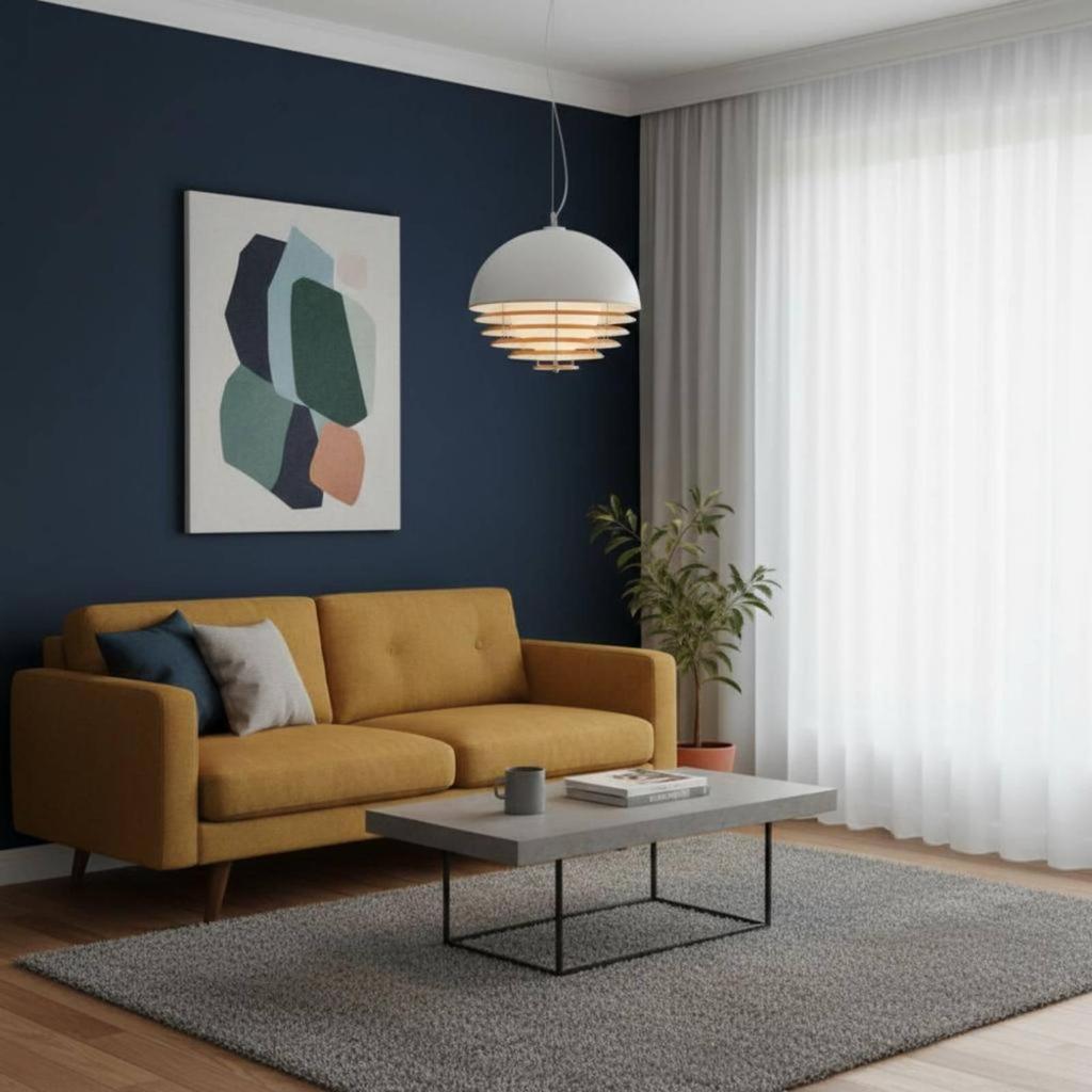 Modernist Pendant Light Minimalist Design Sunset Hanging Lamp Warm Ambient Glow