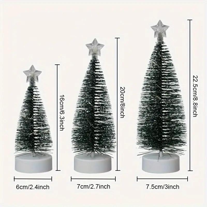 3pcs large, medium and small simulated Christmas trees,Christmas holiday decorations, indoor home decoration ornaments