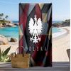 Toalla de Playa Estampada de Fútbol de Polonia Secado Rápido Súper Absorbente Suave Toalla de Baño para Natación Playa Viaje Ventilador Souvenir Regalo