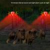 Solar Outdoor Alarm LED Flashing Warning Strobe Light 129 Decibels Dog Barking Sound Security Siren For Home For Villa For Farm