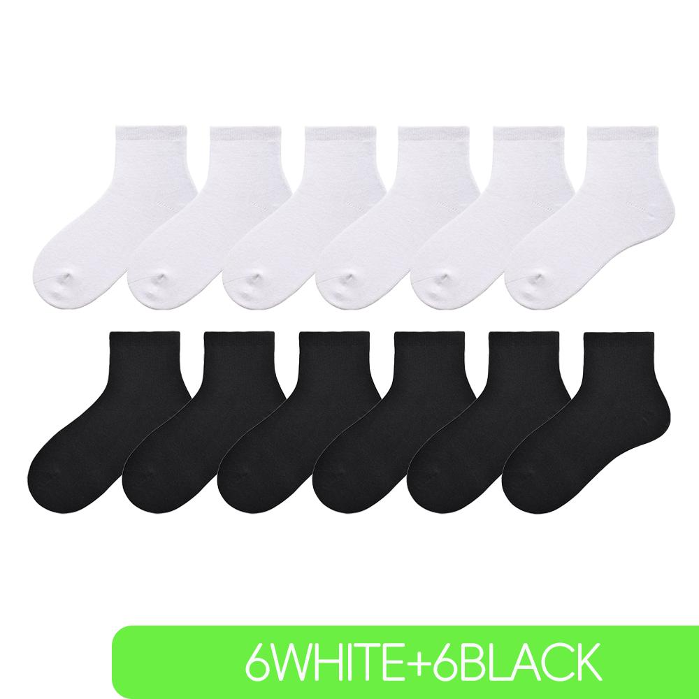 Children Boys Girls Cotton Above Ankle Sport Socks Soft Sweat Plain Stitch Athletic Spring Autumn Winter White Rray Black