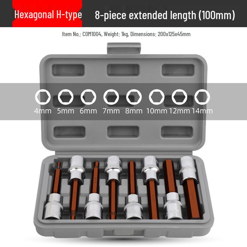 1/2" Electric Hex Socket Wrench and Screwdriver Bit Set