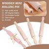Mini Wooden Rolling Pins Comfortable Grip Handles Dough Roller Pin Rolling Pin Toy  Crafting