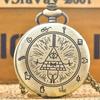 Cartoon Creepy Town Triangle One-Eyed Devil Necklace Quartz Pocket Watch
