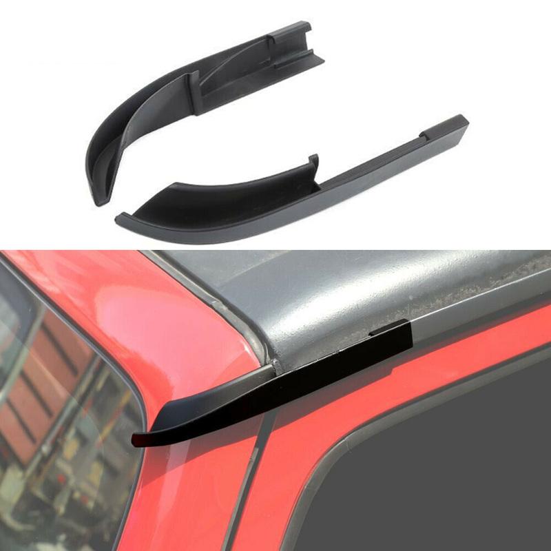 ABS Auto Hardtop Regenrinnenableiter Tropfschienenverlängerungen Dachwasserschutz Ableitkanal Schutz für Jeep Wrangler JK 07-17