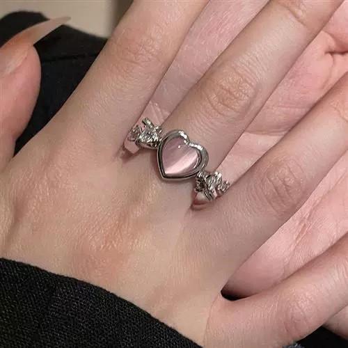 Love Ring Delicate Luxury Ring Butterfly Ring With Adjustable Opening Index Finger Ring Three Piece Set