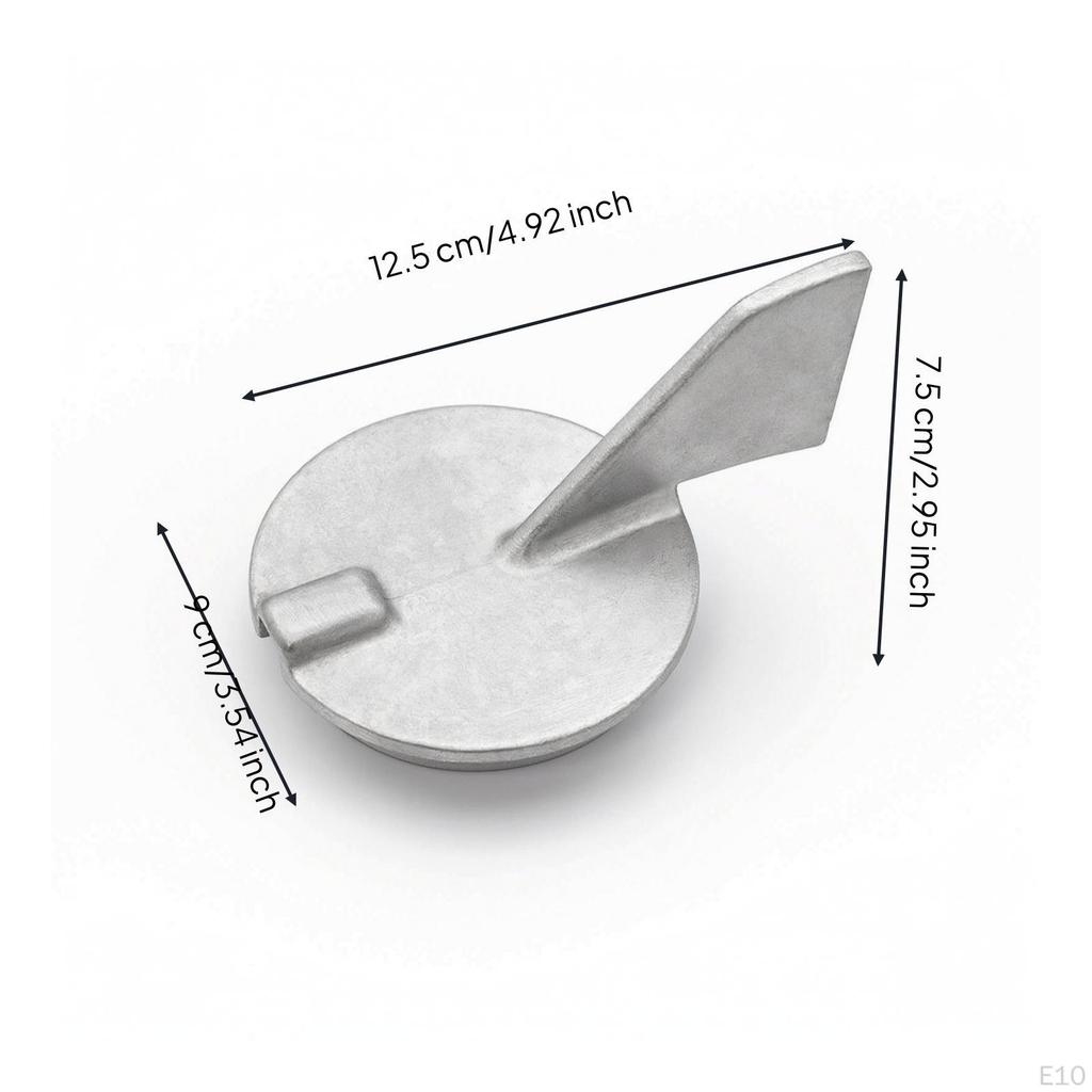 Outboard Anode Aftermarket Sacrificial Metallic-Finish for Boat Owners