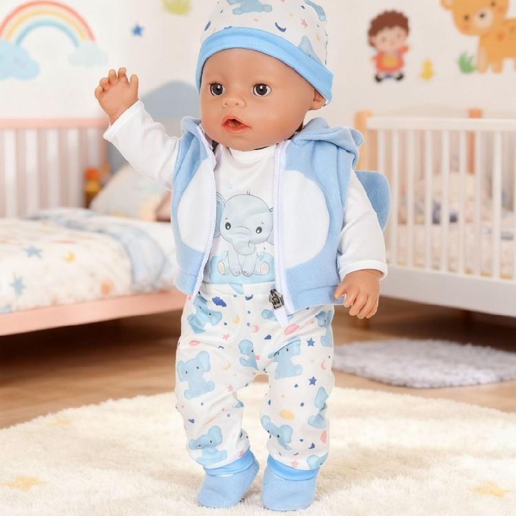 Fleece Winter Outfit Für 18 Zoll Mädchenpuppen Weicher Plüsch Cartoon Kostüm Warme Spielkleidung