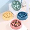 Slow Feeder Dog Bowl Anti-Slip Eco-Friendly Heightened Bowl Rack Prevents Overturning Healthy Eating Habits Feeding Bowl for Small Medium Large Dogs