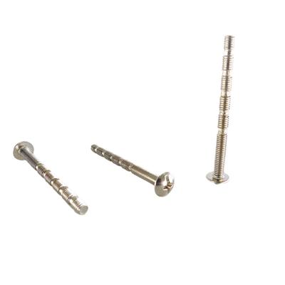 Large Flat Head Phillips Bamboo Section Screw M4*50/45, Nickel Umbrella Head Lock Accessories.