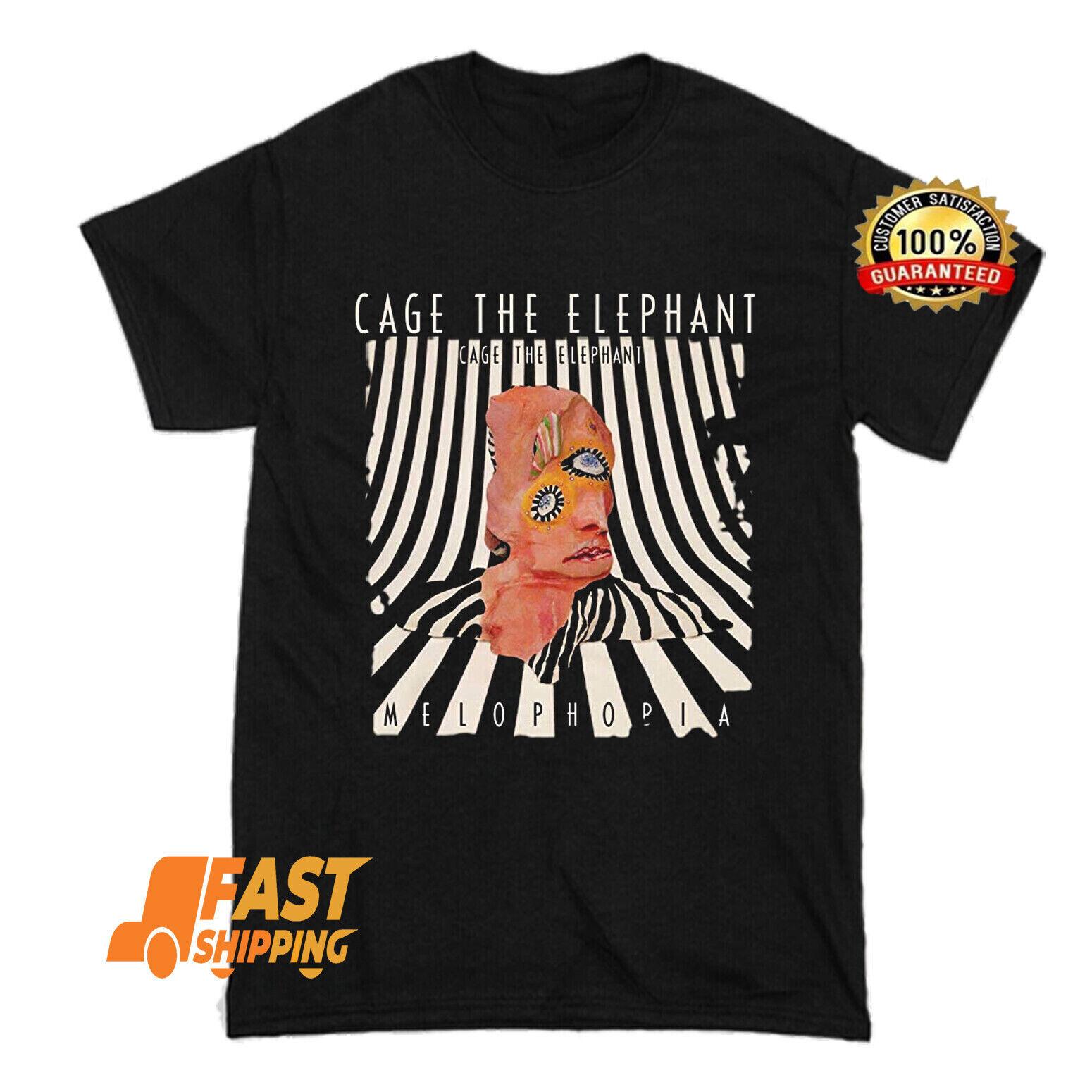 Cage The Elephant Band Short Sleeve Black Men Women T Shirt XL