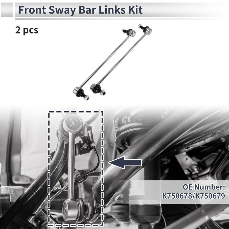 X Autohaux Front Stabilizer Bar Links No Bushing for ACURA MDX 2014- No.K750678/K750679