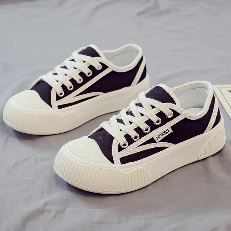 Spring and Summer New Canvas Shoes Women's Versatile Flat-soled White Shoes Summer Breathable Student Cloth Shoes Women's Shoes