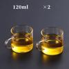 120ml Colorful Handle Glass Tea Cup with Handle – Heat Resistant High Borosilicate Water Cup