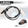 Motoforti Front Left Right ABS Sensor, Wheel Speed Sensor, for Mercedes-Benz CL500 2007-2008, Plastic, No.2215401417, Black, 2pcs