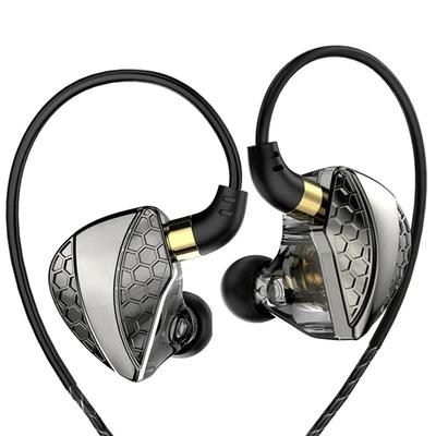 QKZ Hi6T Przetwornik HiFi Przewodowe Słuchawki Sportowe Basowy Stereo Zestaw Słuchawkowy do Gier Wkładki Douszne Muzyczne 3.5MM Douszne z Mikrofonem
