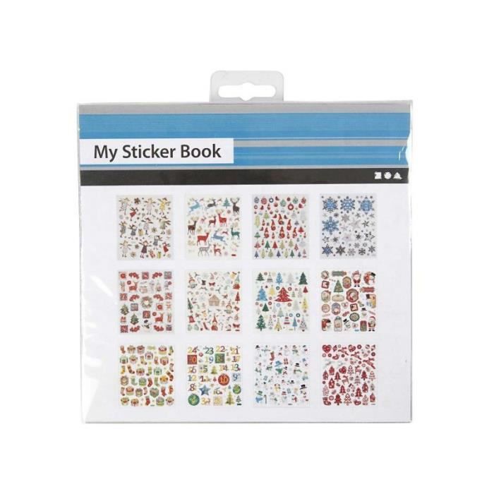 Stickers - Creativ Company - Christmas - 12 Sheets - Various Designs - Practical and Inexpensive