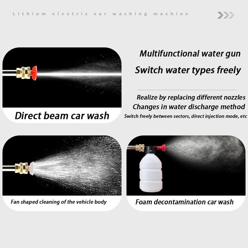 Wireless Car Washing Machine Water Gun with Lithium Battery High Power Tool