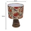 42 Cm Wood Table Incandescent Lamp Rustic Bedside Desk Nightstand Lamp For Bedroom Living Room Office Decor Bulb Not Included