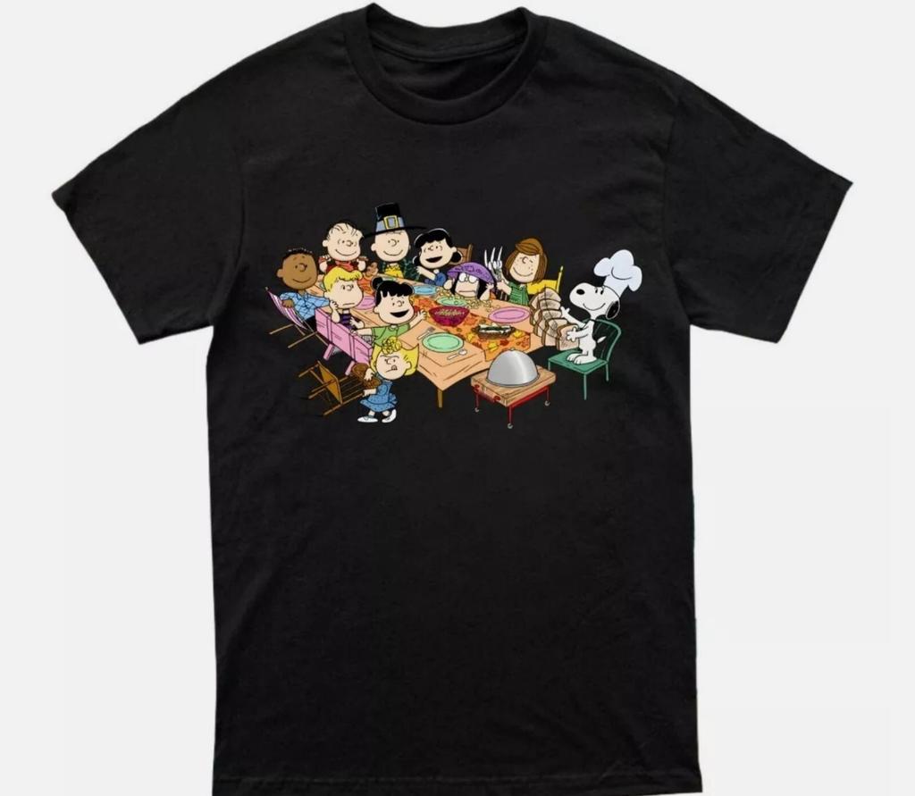 26 Snoopy Peanuts Thanksgiving Christmas Holiday T-shirt All Size Unisex T-Shirt