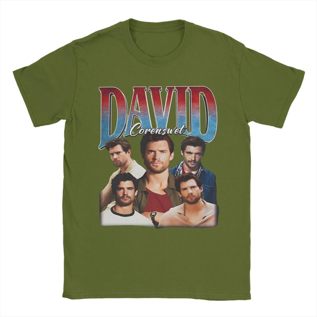 David Corenswet Collage T Shirts for Unisex Pure Cotton Leisure TShirts Round Neck  Tees Short Sleeve Clothing Gift Idea