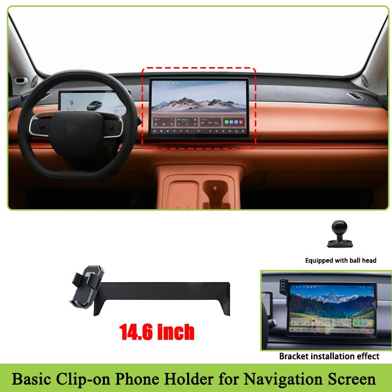 Car Phone Holder For Leap Motor Leapmotor C10 2024 2025 2026 Mobile Phone Support Auto Magnetic Mounts Stand Auto Accessories