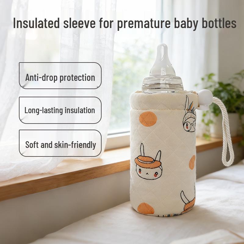 

Universal Insulated Cotton Sleeve for Premature Baby Bottles – Skin-friendly by Changyubao