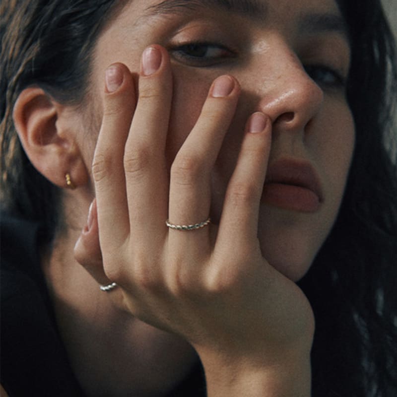 Grün [925 Silber] Five.silver.212 / Ringende