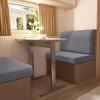 2pc RV Dinette Cushion Cover Elastic Jacquard Camper Cushion Slipcovers Stretch Twill Sofa Covers for RV Camper Car Bench Cover
