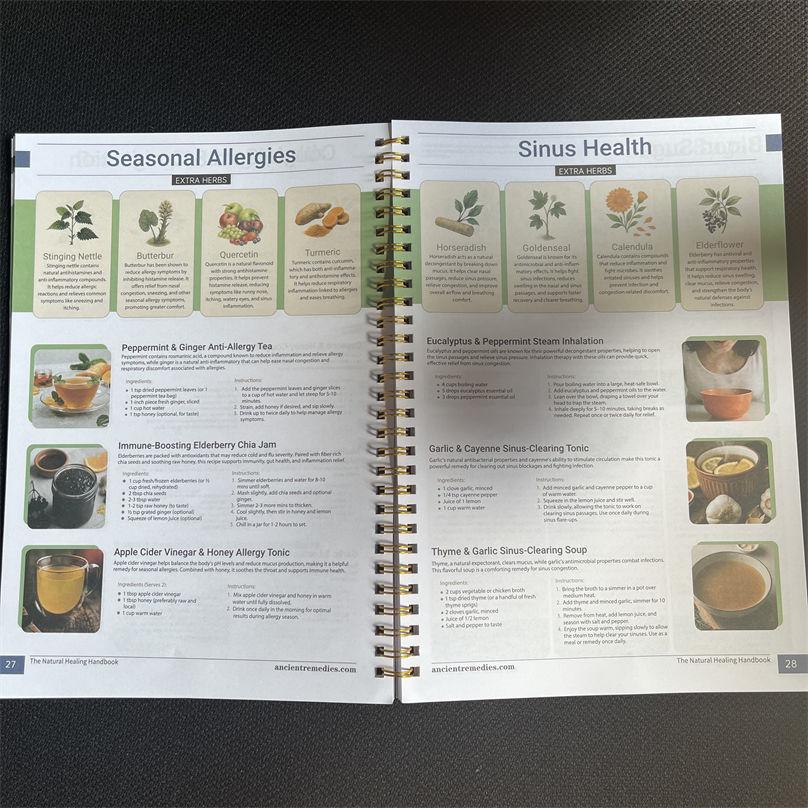 Books The Natural Handbook Bound for Herbal Remedies And Natural Recipes By Ancient Book Handbooks