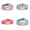 Stylish Pet Collar With Print Design And Secure Buckle For Daily Wear And Holiday Gift