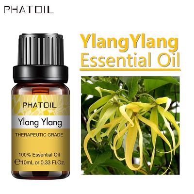 PHATOIL 5ml/10ml/15ml/30ml/100ml Ylang Ylang Pure Essential Oil For Humidifier Fragrance Air Freshening Skin Care Lower Blood Pressure