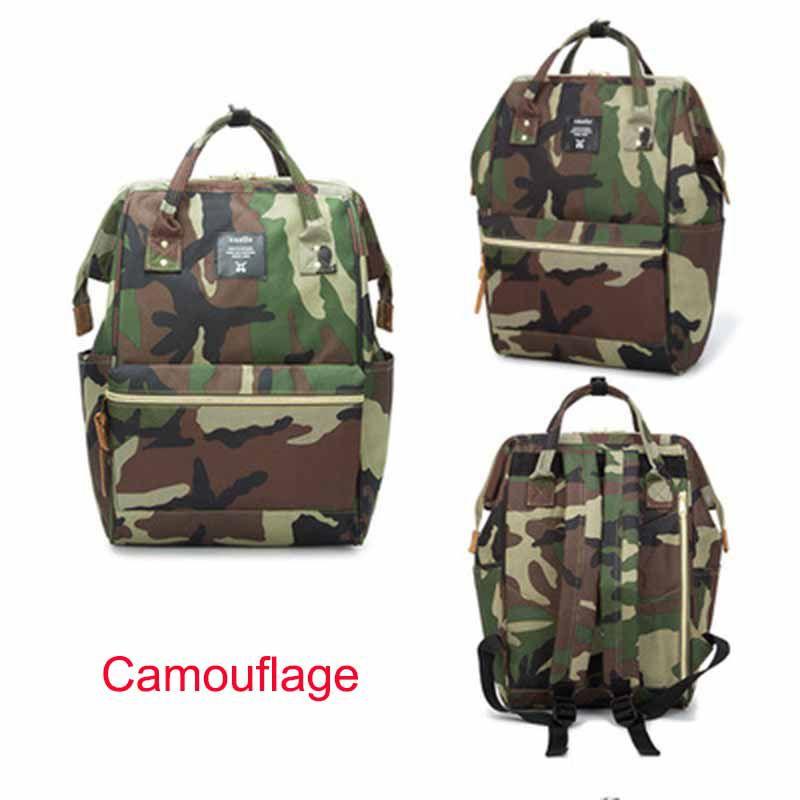 Japan Anello Canvas Backpack Rucksack School Bag With Waterproof Durable Fabric And Multiple Interior Pockets